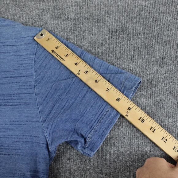 Billy Reid Shirt Mens XL Pensacola Polo Blue Cotton Short Sleeve Casual - Picture 8 of 9